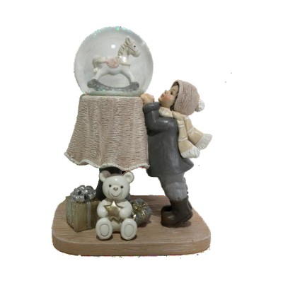 Décorations de Noël DKD Home Decor Résine (12,5 x 9,5 x 16 cm) (2 Unités)