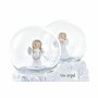 Boule de Noël DKD Home Decor Verre Résine (6,5 x 6,5 x 8,5 cm) (2 Unités)