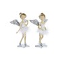 Décorations de Noël DKD Home Decor Résine Ange (11 x 9 x 17 cm) (2 Unités)