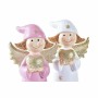 Décorations de Noël DKD Home Decor Porcelaine Ange (7 x 5 x 14 cm) (2 Unités)