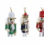 Décorations de Noël DKD Home Decor Bois Casse-Noisette (3 x 3 x 10 cm) (4 Unités)