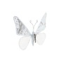 Décorations de Noël DKD Home Decor Polyester Papillon (2 Unités) (23 x 3 x 19 cm)