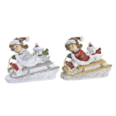 Christmas bauble DKD Home Decor Resin (13 x 6 x 10,5 cm) (2 Units)