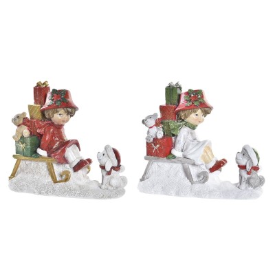 Christmas bauble DKD Home Decor Resin (14,5 x 7 x 12,5 cm) (2 Units)