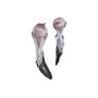 Décorations de Noël DKD Home Decor Polyester Oiseau (25 x 8 x 8 cm) (2 Unités)