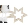 Étoile de Noël DKD Home Decor Polyester MDF Étoile (2 Unités) (18 x 6 x 19 cm)
