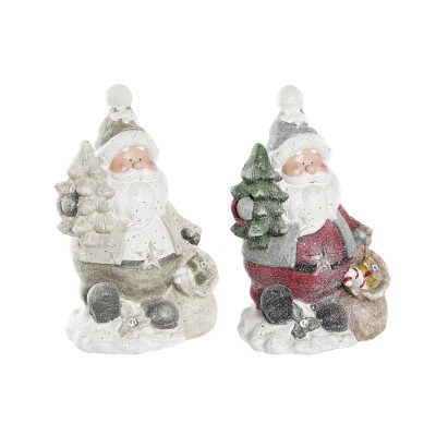 Décorations de Noël DKD Home Decor Père Noël Magnésium (27 x 20 x 43 cm) (2 Unités)