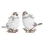 Décorations de Noël DKD Home Decor Résine Oiseau (13,5 x 7 x 12,5 cm) (2 Unités)
