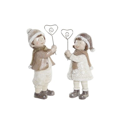 Christmas bauble DKD Home Decor Resin Boys (9 x 6 x 19,5 cm) (2 Units)