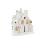 Christmas bauble DKD Home Decor House Snowfall Magnesium (38 x 21 x 45 cm) (2 Units)
