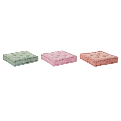Coussin DKD Home Decor De Sol Polyester (60 x 60 x 13 cm) (3 Unités)