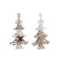 Christmas Tree DKD Home Decor Golden White Rattan (32 x 10 x 56 cm) (2 Units)