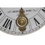 Horloge Murale DKD Home Decor Noir Métal Blanc Vintage Bois MDF (58 x 8 x 58 cm) (2 Unités)