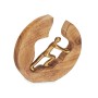 Decorative Figure Golden Metal 22 x 22 x 4 cm (6 Units)