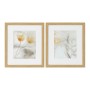 Painting DKD Home Decor Drawed Leaf 33 x 3 x 38 cm Traditional Leaf of a plant (2 Units)