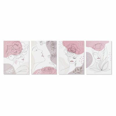 Painting DKD Home Decor Lady (30 x 1,8 x 40 cm) (4 Units)