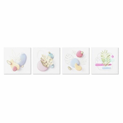Cadre DKD Home Decor Moderne (40 x 1,8 x 40 cm) (4 Unités)