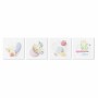 Cadre DKD Home Decor Moderne (40 x 1,8 x 40 cm) (4 Unités)