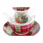Teapot DKD Home Decor 1 Cup Filter Crystal Porcelain (250 ml)