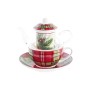 Teapot DKD Home Decor 1 Cup Filter Crystal Porcelain (250 ml)