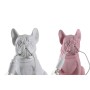 Lampe de bureau DKD Home Decor Rose Blanc Résine 220 V 40 W (25 x 15 x 29 cm) (2 Unités)