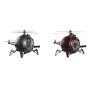 Table clock DKD Home Decor 23 x 33,5 x 22 cm Crystal Red Silver Iron (2 Units)