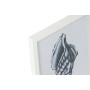 Painting Home ESPRIT Blue White Mediterranean 35 x 2 x 35 cm (4 Units)