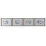 Painting Home ESPRIT Grey Fish (4 Units)