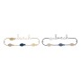 Portemanteau DKD Home Decor Beach Métal Bois MDF (2 pcs)