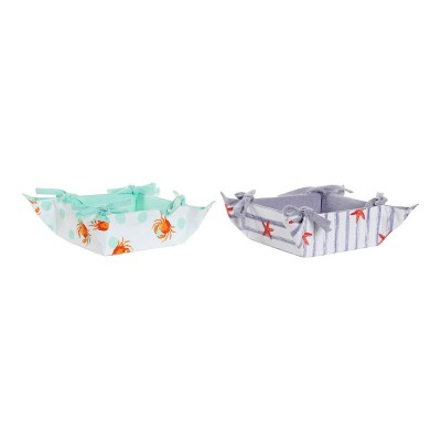Multi-purpose basket DKD Home Decor Cotton 34 x 34 x 34 cm