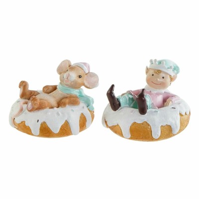 Decorative Figure DKD Home Decor Resin Mouse (2 pcs) (11.5 x 11 x 8 cm)
