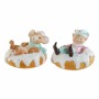 Decorative Figure DKD Home Decor Resin Mouse (2 pcs) (11.5 x 11 x 8 cm)