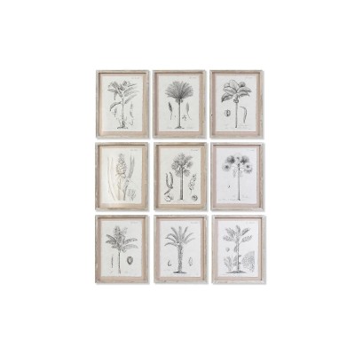 Cadre DKD Home Decor Palmiers Colonial (35 x 1,8 x 45 cm) (9 Unités)