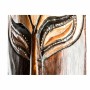 Wall Decoration DKD Home Decor Beige Wood Dark brown Mask Tribal (15 x 6 x 100 cm) (4 Units)