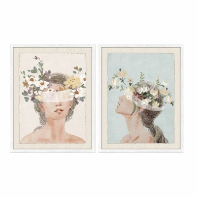 Cadre DKD Home Decor Tête (55 x 2,5 x 70 cm) (2 Unités)