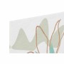 Toile DKD Home Decor Fleurs (60 x 1,8 x 60 cm) (4 Unités)