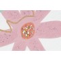 Canvas DKD Home Decor Flowers (60 x 1,8 x 60 cm) (4 Units)