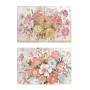Toile DKD Home Decor Fleurs (2 Unités) (90 x 3 x 60 cm)