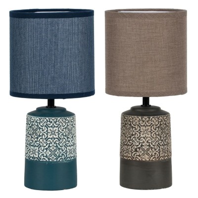 Desk lamp DKD Home Decor Ceramic Stoneware 50 W (15 x 15 x 32 cm) (2 Units)