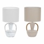 Desk lamp DKD Home Decor Ceramic Polyester 50 W (20 x 20 x 35 cm) (2 Units)