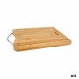 Planche à découper Quttin Marron Argenté Métal Bambou 27 x 20 x 1,5 cm (12 Unités)