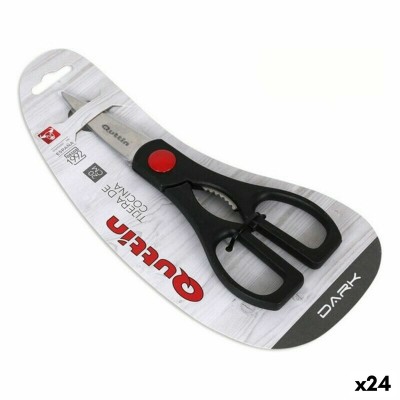 Kitchen Scissors Quttin Zafiro Black 20 cm (24 Units)