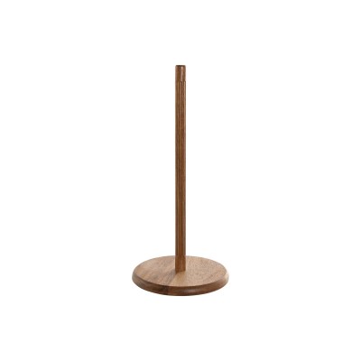 Kitchen Paper holder Home ESPRIT Natural Acacia 16,8 x 16,8 x 35,6 cm