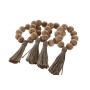 Napkin ring Home ESPRIT Natural Jute Acacia Macrame 7,5 x 2 x 7,5 cm 4 Pieces