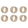Napkin ring Home ESPRIT White Natural Bamboo Rattan 5 x 5 x 3 cm