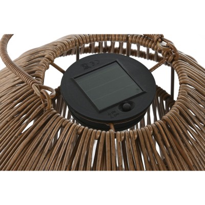 Solar lamp Home ESPRIT White Brown 31 x 31 x 30 cm (2 Units)