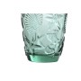 Set of glasses Home ESPRIT Turquoise Crystal Mediterranean With relief 290 ml (6 Units)