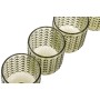 Set of glasses Home ESPRIT Green Crystal With relief 275 ml (6 Units)