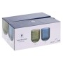 Set of glasses Home ESPRIT Green Crystal With relief 275 ml (6 Units)