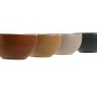 Bowl Home ESPRIT Beige Grey Mustard Terracotta Stoneware Scandi 480 ml 14 x 14 x 7,5 cm (4 Units)
